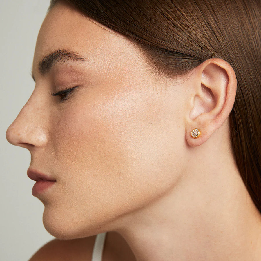 DEAN DAVIDSON - SIGNATURE PAVE KNOCKOUT STUDS IN GOLD