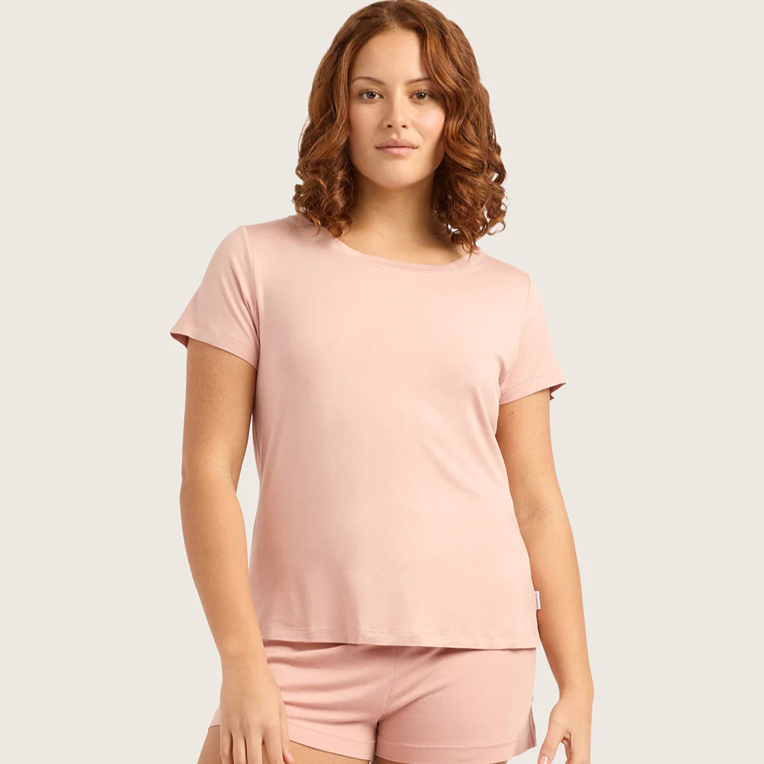 BOODY - GOODNIGHT SLEEP TEE IN DUSTY PINK