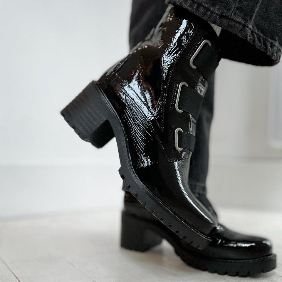 BOS CO INDIE BOOT IN BLACK PATENT LEATHER the Urban Shoe Myth