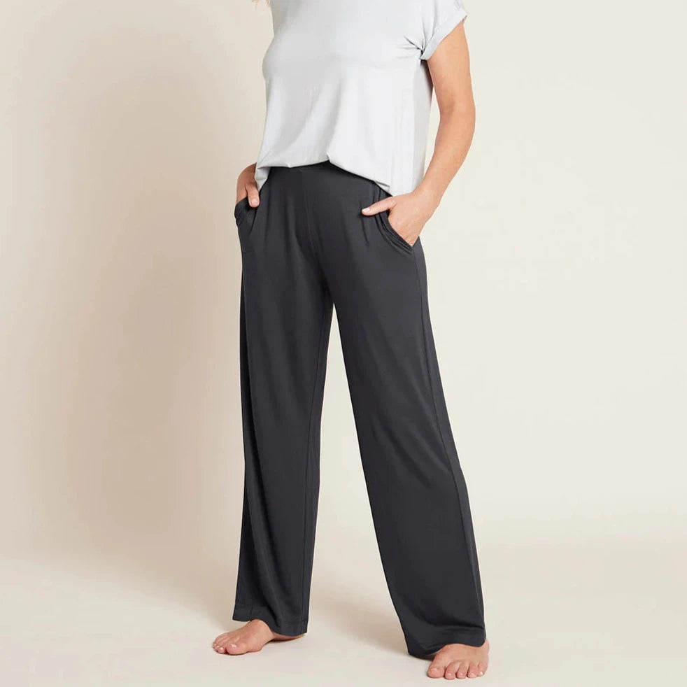 BOODY DOWNTIME WIDE LEG LOUNGE PANT IN STORM