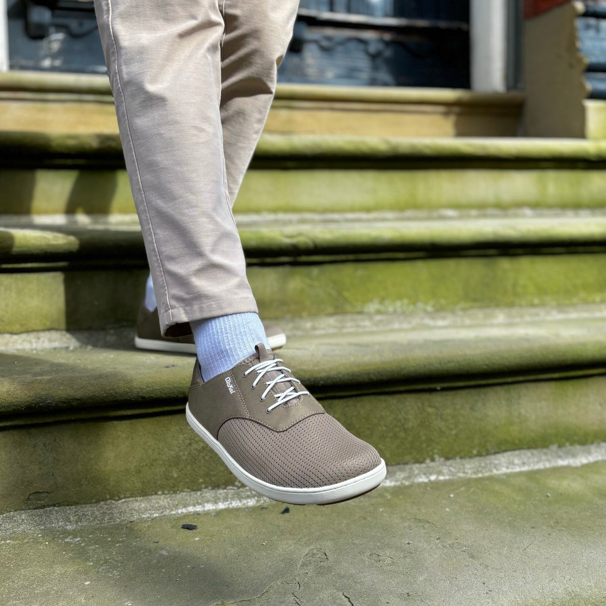 OLUKAI NOHEA MOKU SLIP ON SNEAKER IN CLAY/TAPA TEXTILE