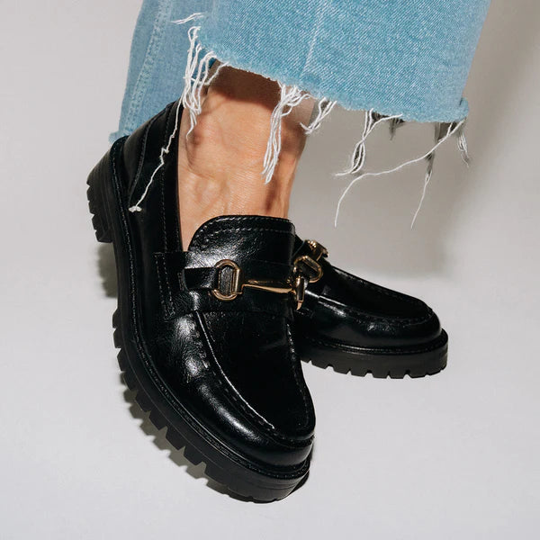 Black loafers steve madden new arrivals