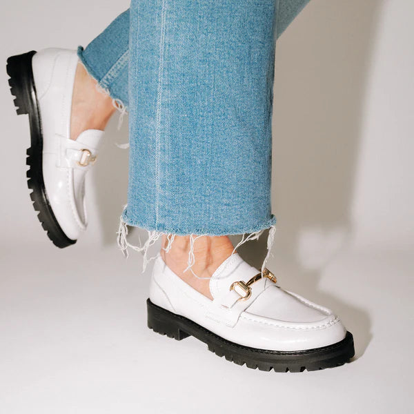 STEVE MADDEN MISTOR LOAFER IN WHITE LEATHER the Urban Shoe Myth