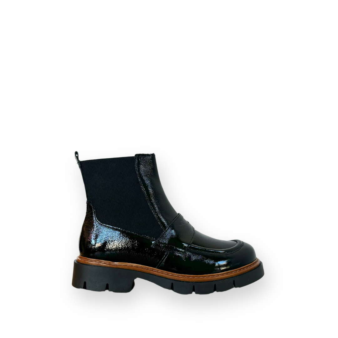Black patent womens boots clearance