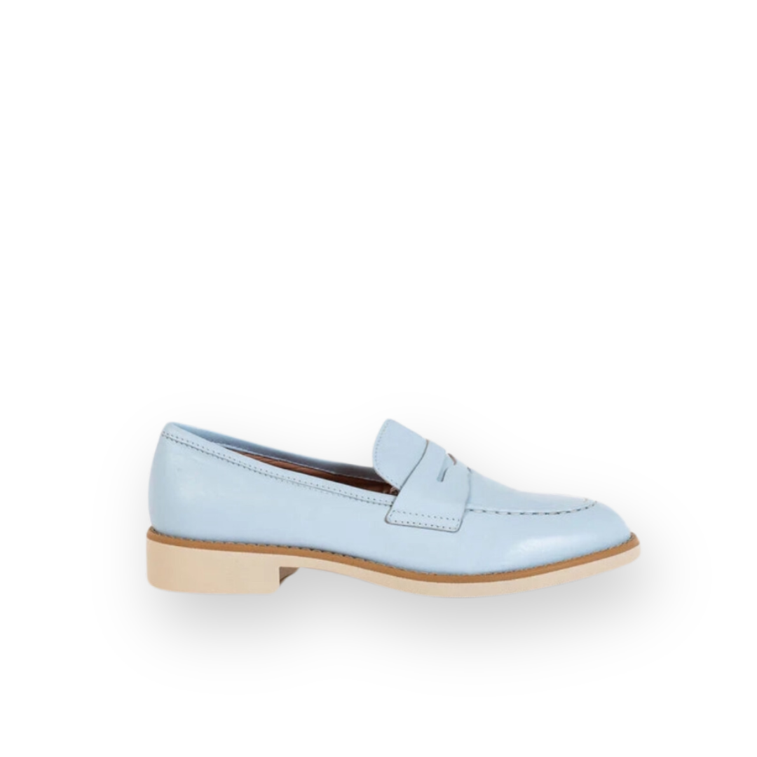 ATELIERS TOLEDO LOAFER IN BABY BLUE LEATHER