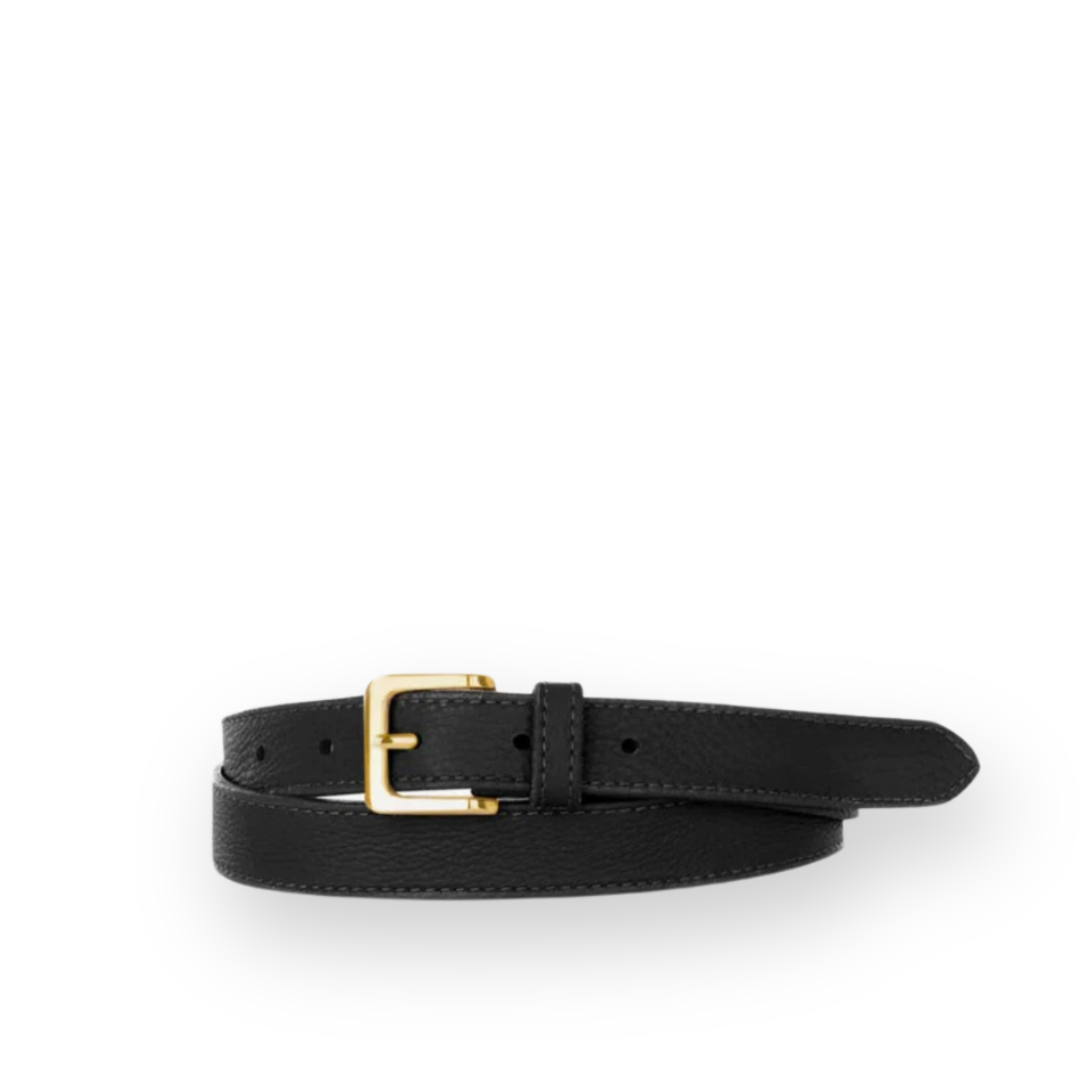 BRAVE LEATHER - WOMEN'S MILLIE BELT IN BLACK LEATHER