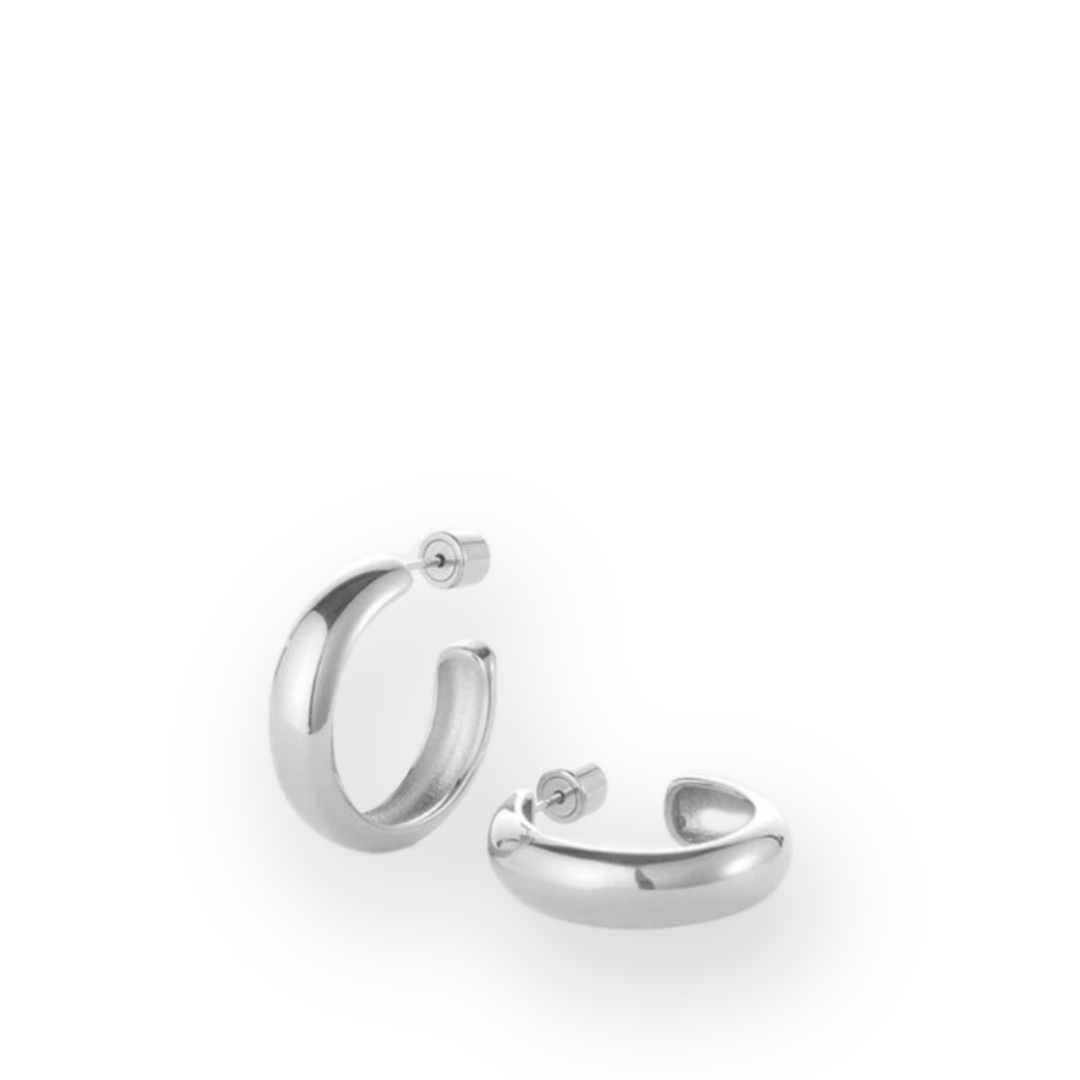JENNY BIRD - STAPLE HOOPS MEDIUM IN SILVER