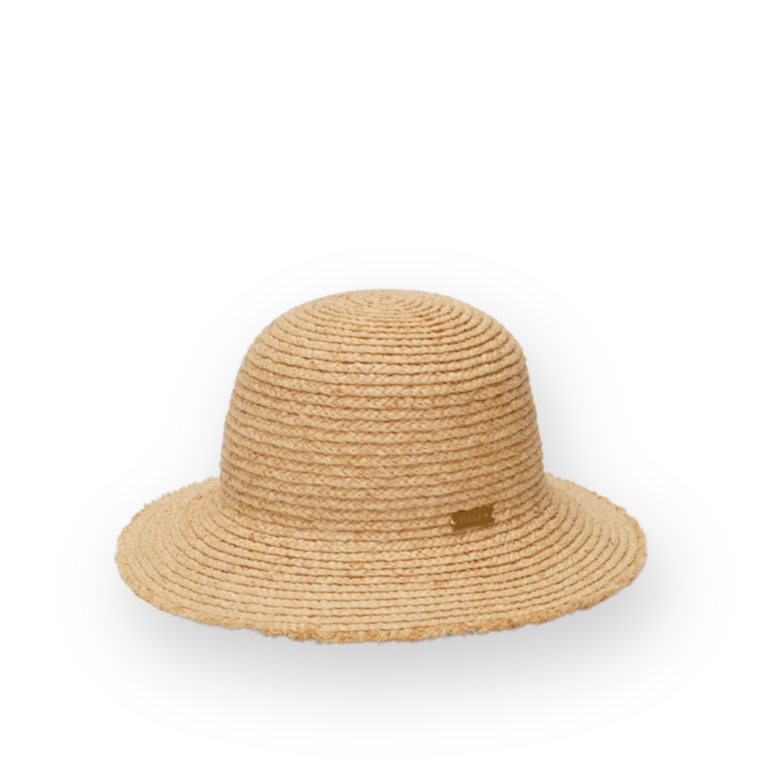 TILLEY - RAFFIA FRAYED EDGE HAT IN NATURAL