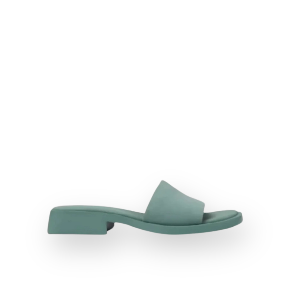 CAMPER - DANA SLIDE SANDAL K201740-006 IN GREEN LEATHER