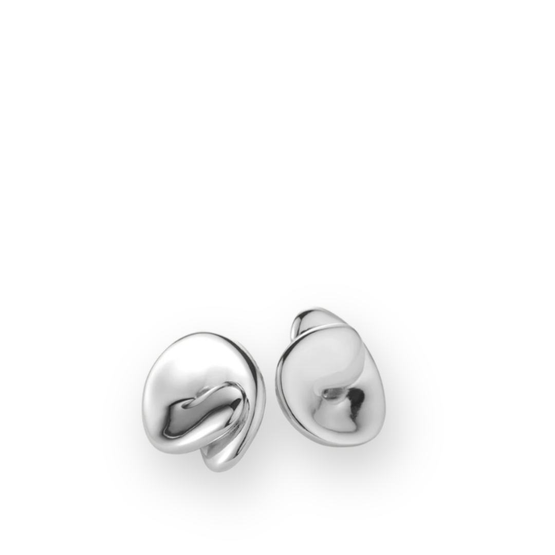 JENNY BIRD - RIO BUTTON EARRINGS IN SILVER