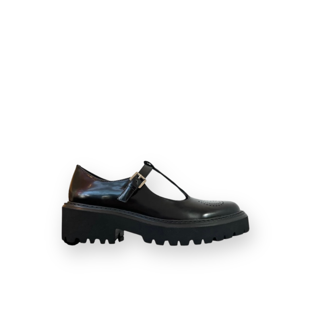 BIBI LOU ARLET PLATFORM MARY JANE IN BLACK PATENT LEATHER
