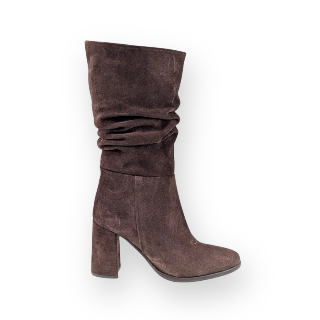 ATELIERS - SANTINO TALL BOOT IN BROWN SUEDE