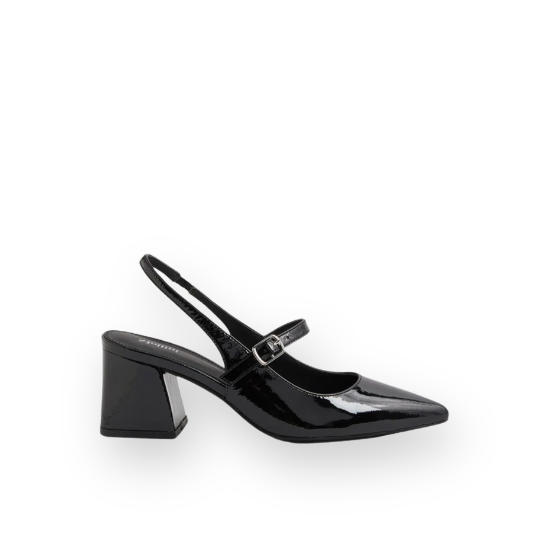 MOLLINI - DELANEY MARY-JANE PUMP IN BLACK PATENT LEATHER