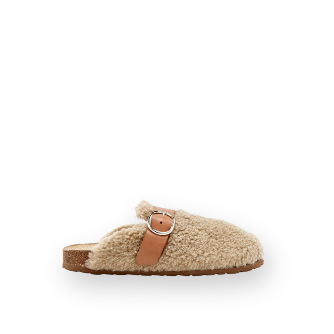 SISTER X SOEUR - CASEY MULE IN TAUPE SHERPA