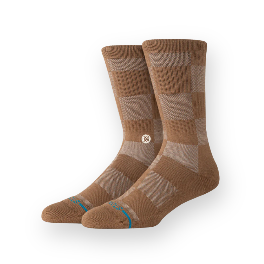STANCE - DOWN AND OUT CREW SOCK IN BROWN