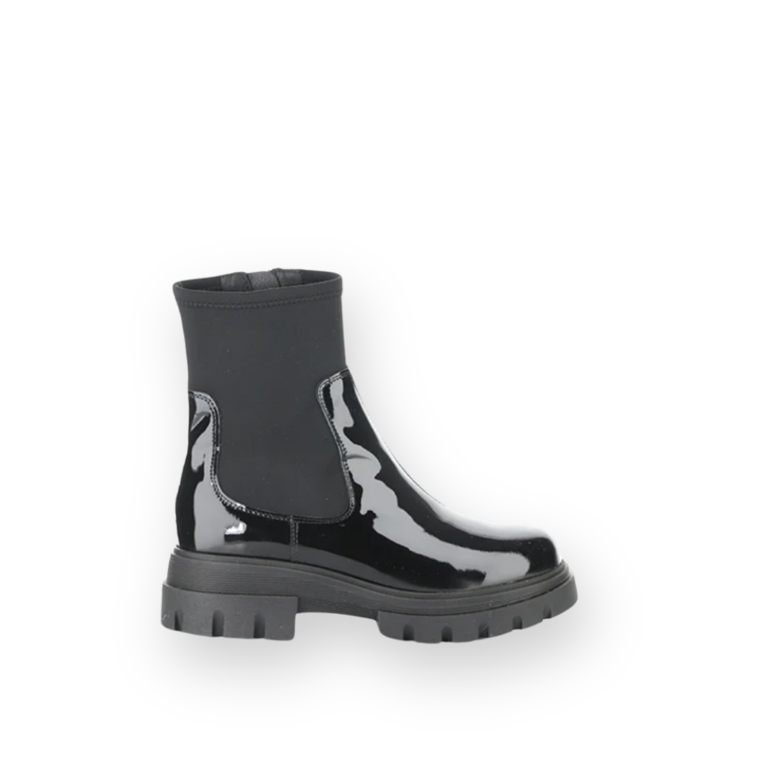 BOS & CO - FIVE BOOT IN BLACK PATENT LEATHER