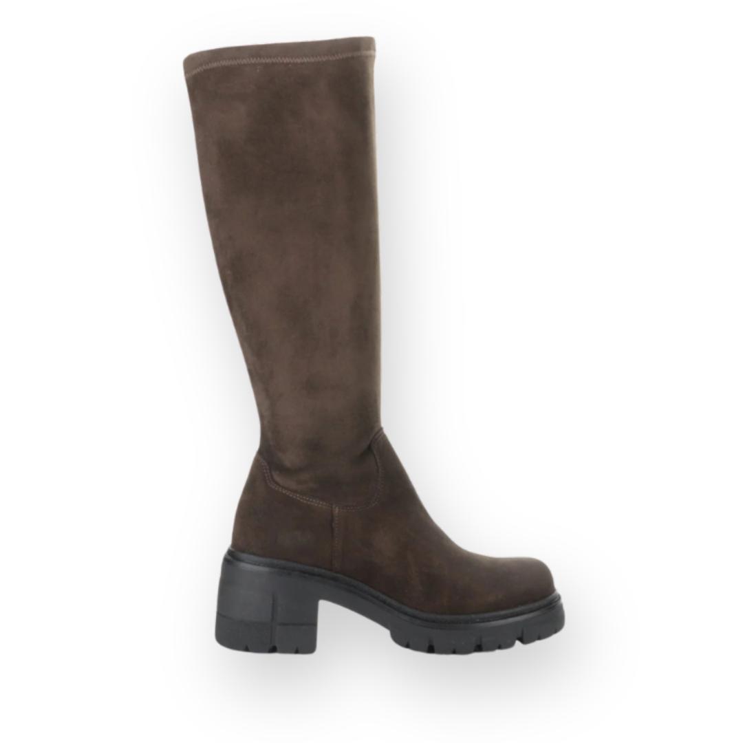 BOS & CO - BREENA TALL BOOT IN BROWN SUEDE