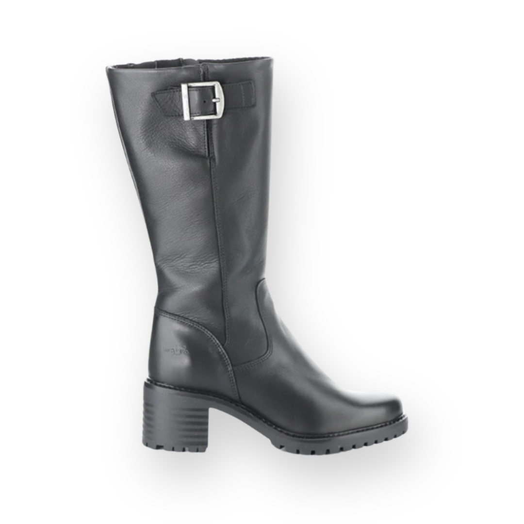 BOS & CO - ILIANA TALL BOOT IN BLACK LEATHER