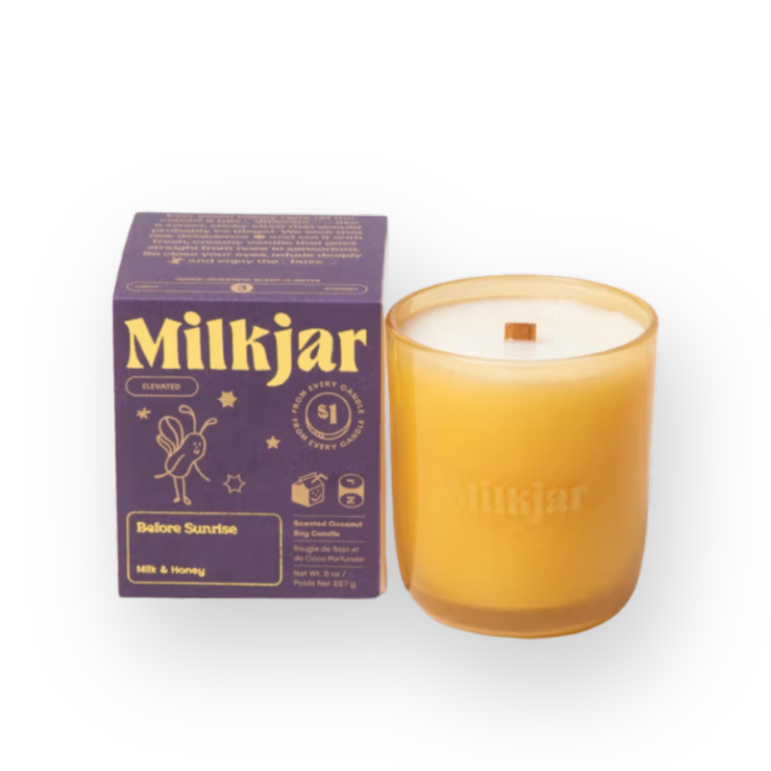 MILKJAR - COCONUT SOY CANDLE IN BEFORE SUNRISE - 8OZ