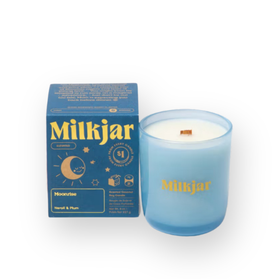 MILKJAR - COCONUT SOY CANDLE IN MOONRISE - 8OZ