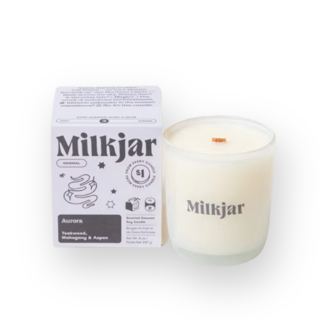 MILKJAR - COCONUT SOY CANDLE IN AURORA - 8OZ