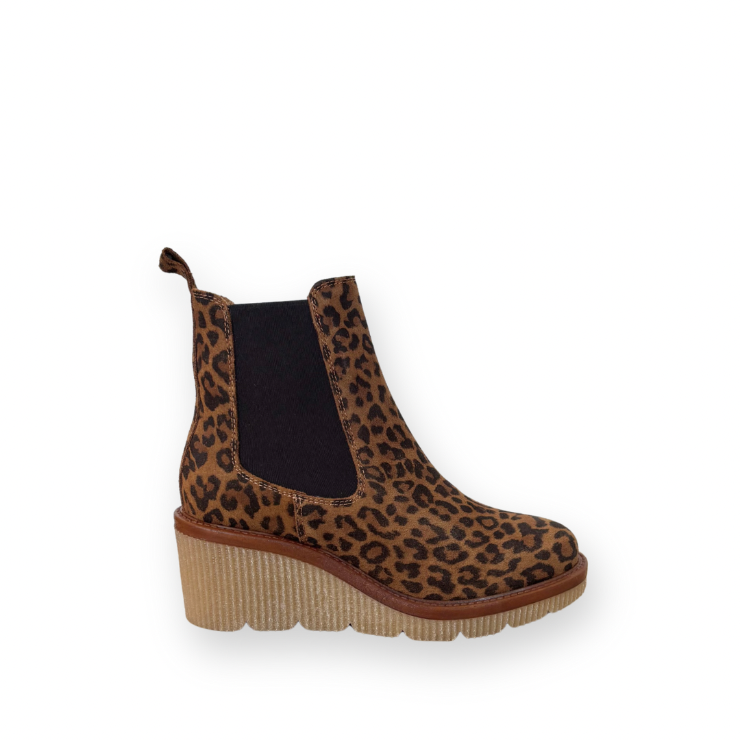 MIZ MOOZ - AVERIE WEDGE BOOT IN LEOPARD SUEDE