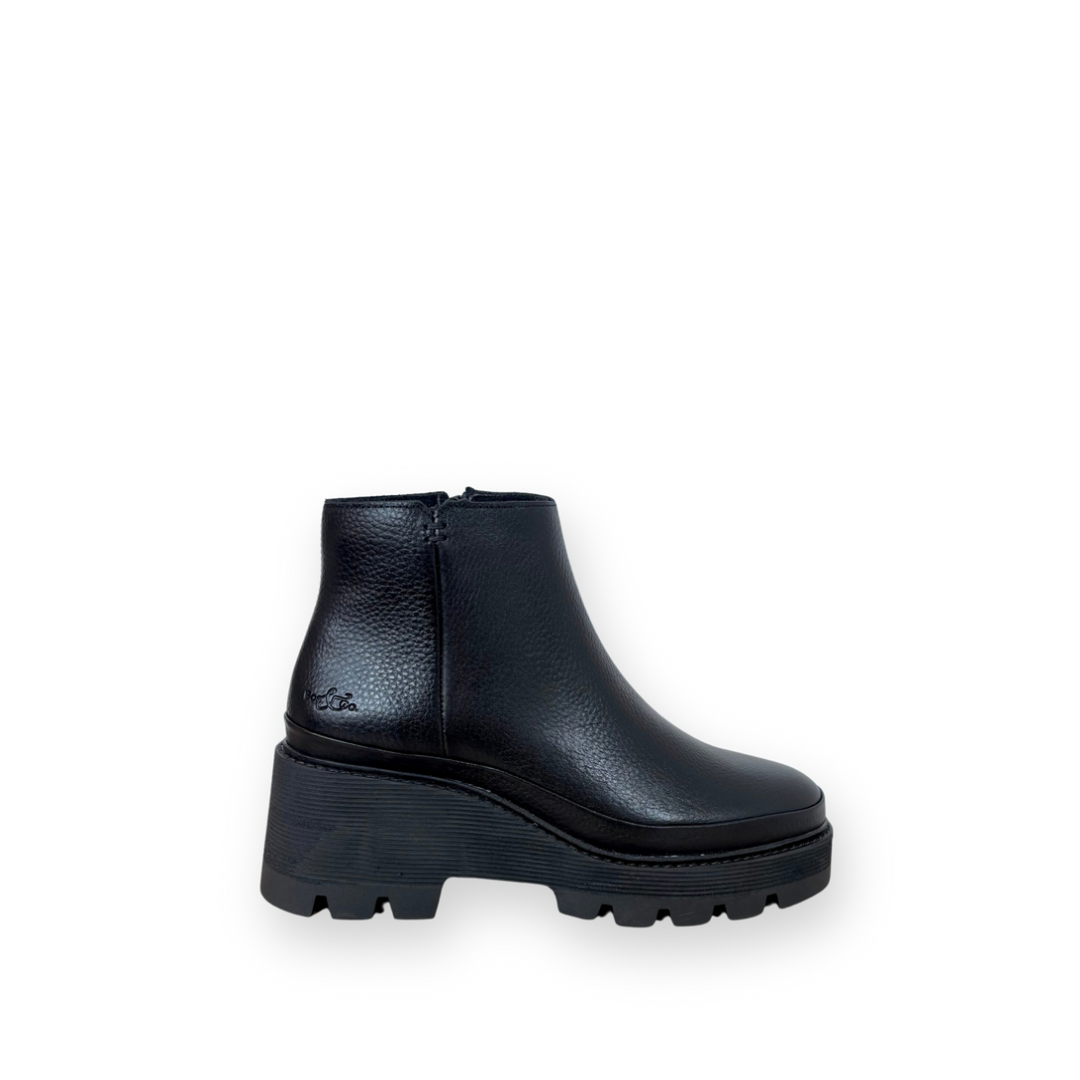 BOS & CO - GAIS BOOTIE IN BLACK LEATHER