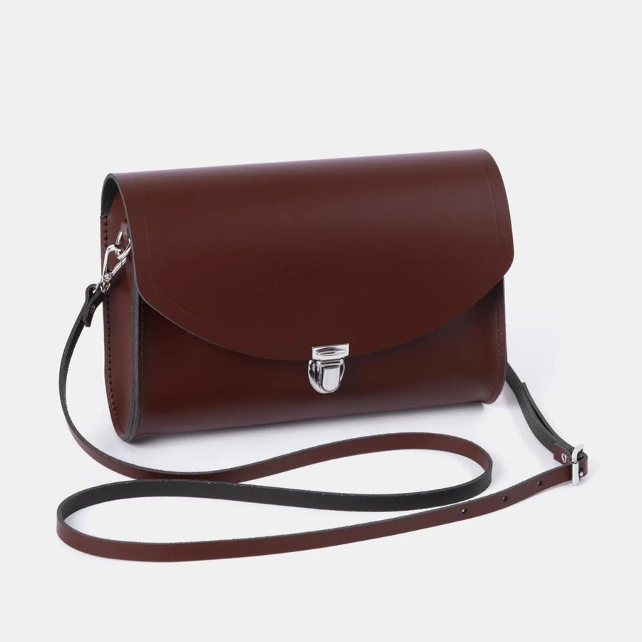 CAMBRIDGE SATCHEL - THE NEW LARGE PUSHLOCK IN OXBLOOD LEATHER