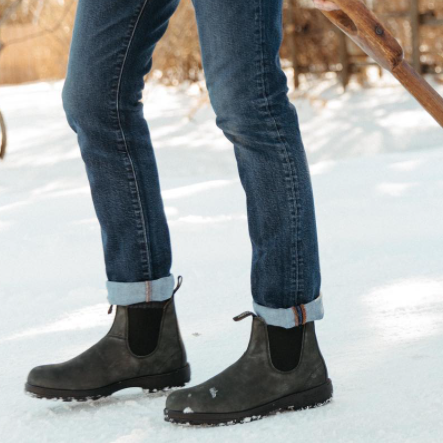 BLUNDSTONE 587 CLASSIC BOOT IN RUSTIC BLACK NUBUCK the Urban Shoe Myth