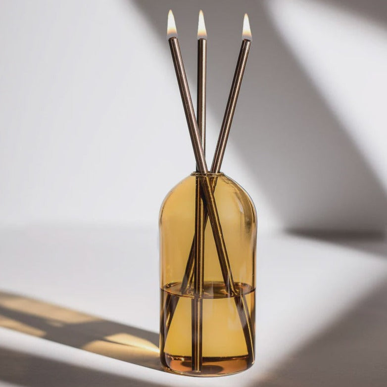 EVERLASTING CANDLE CO - WYLIE VASE IN GOLDEN HOUR