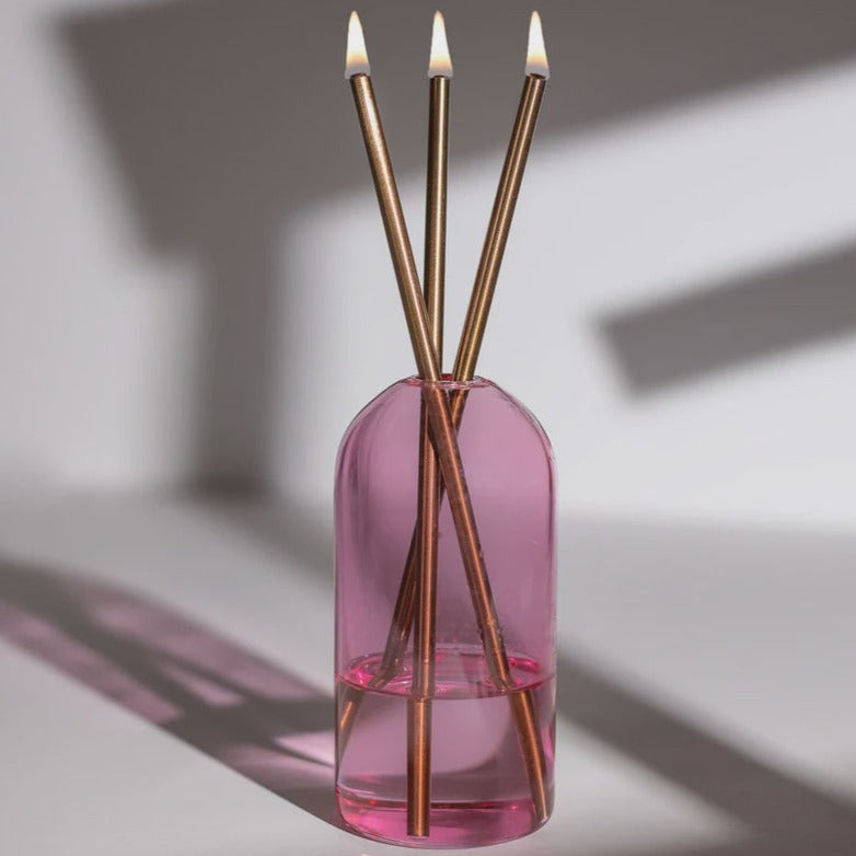 EVERLASTING CANDLE CO - WYLIE VASE IN PINK LADY