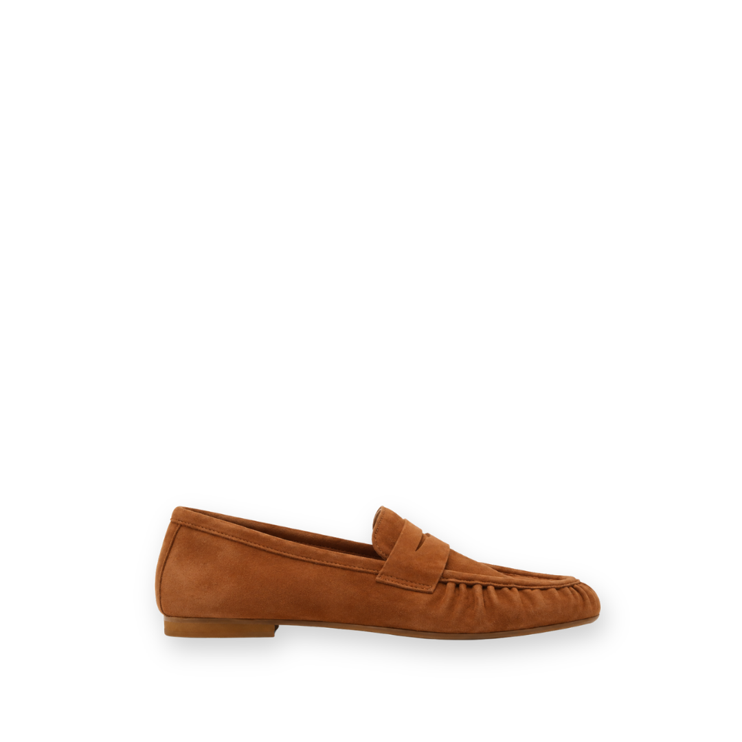 SISTER X SOEUR - MAREN LOAFER IN TAN SUEDE