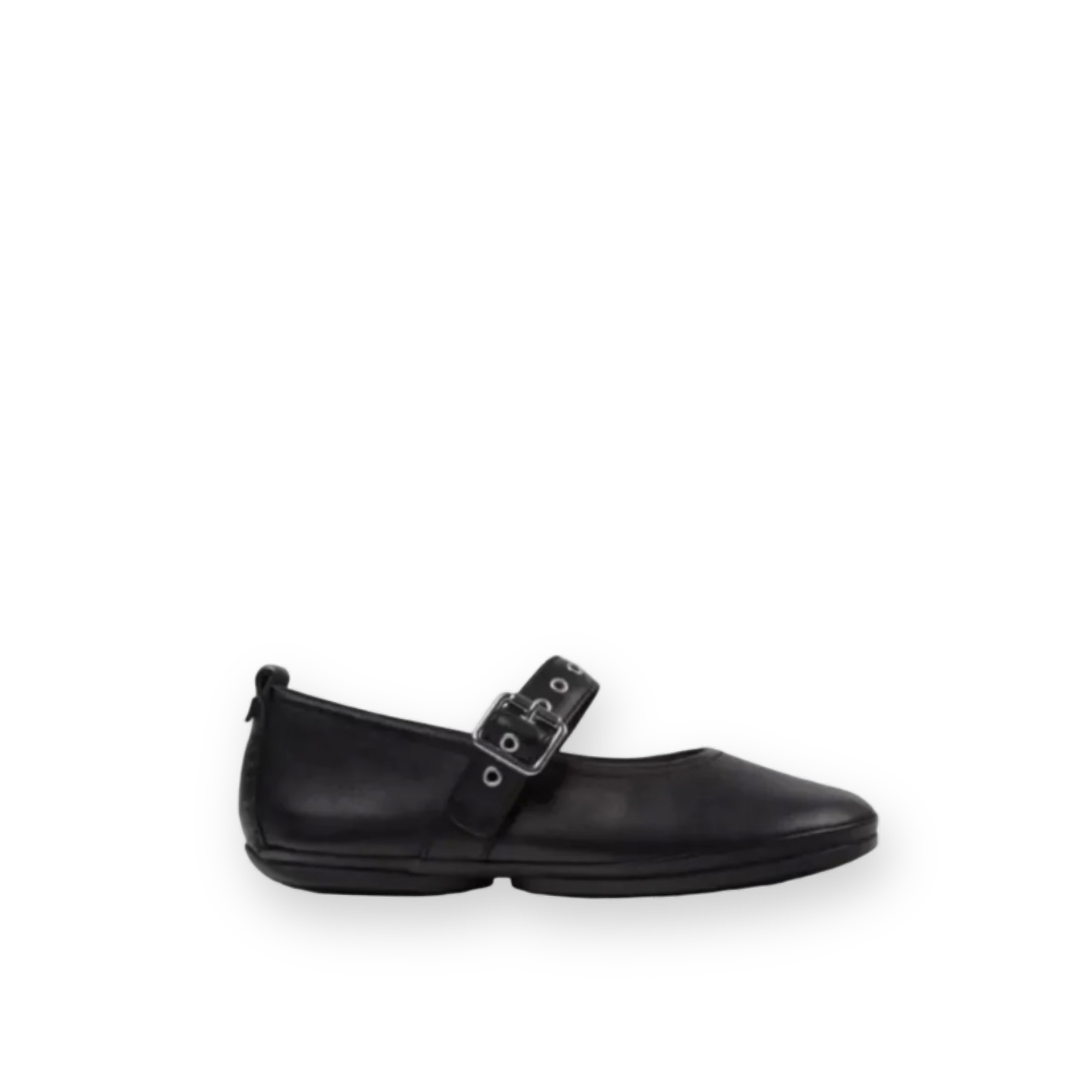 CAMPER - RIGHT MARY-JANE FLAT K201962-001 IN BLACK LEATHER