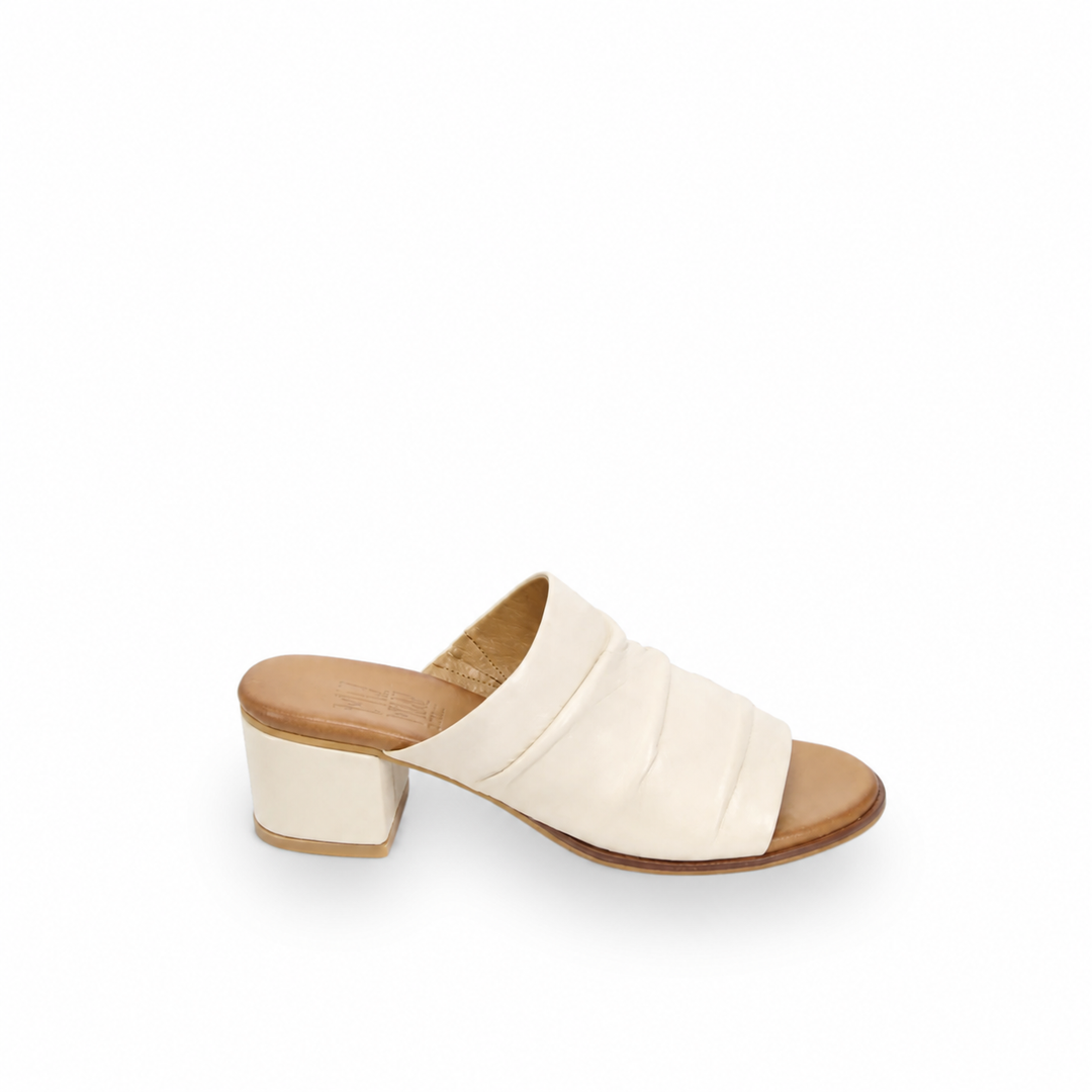 MIZ MOOZ - REMEY HEEDED SANDAL IN LATTE LEATHER