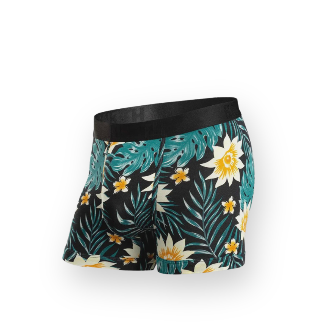 BN3TH - CLASSIC ICON TRUNK PRINT IN TROPICAL FLORAL - BLACK