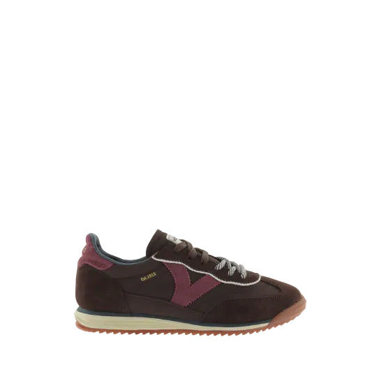 VICTORIA - SATURNO SNEAKER 1158113 IN MARRON NYLON & SUEDE
