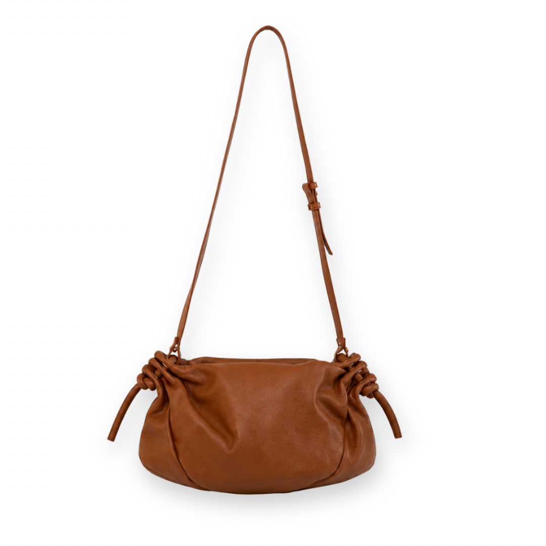 RISA - ARIA CROSSBODY BAG IN TAN LEATHER