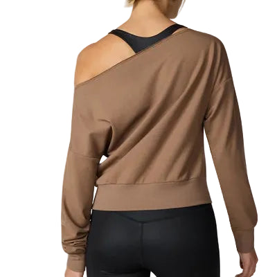 MPG SPORT - COZY FLEECE FLASHDANCE SWEATER IN CARIBOU