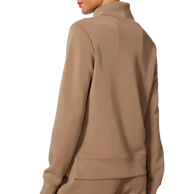 MPG SPORT - DREAMWEAVE MOCK NECK SWEATSHIRT IN CARIBOU