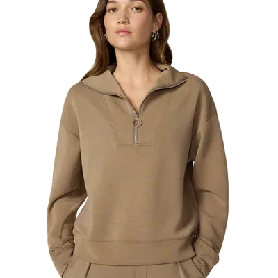 MPG SPORT - DREAMWEAVE LONG SLEEVE QUARTER ZIP IN CARIBOU