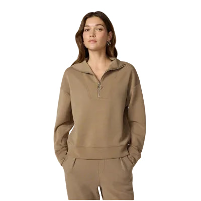 MPG SPORT - DREAMWEAVE LONG SLEEVE QUARTER ZIP IN CARIBOU