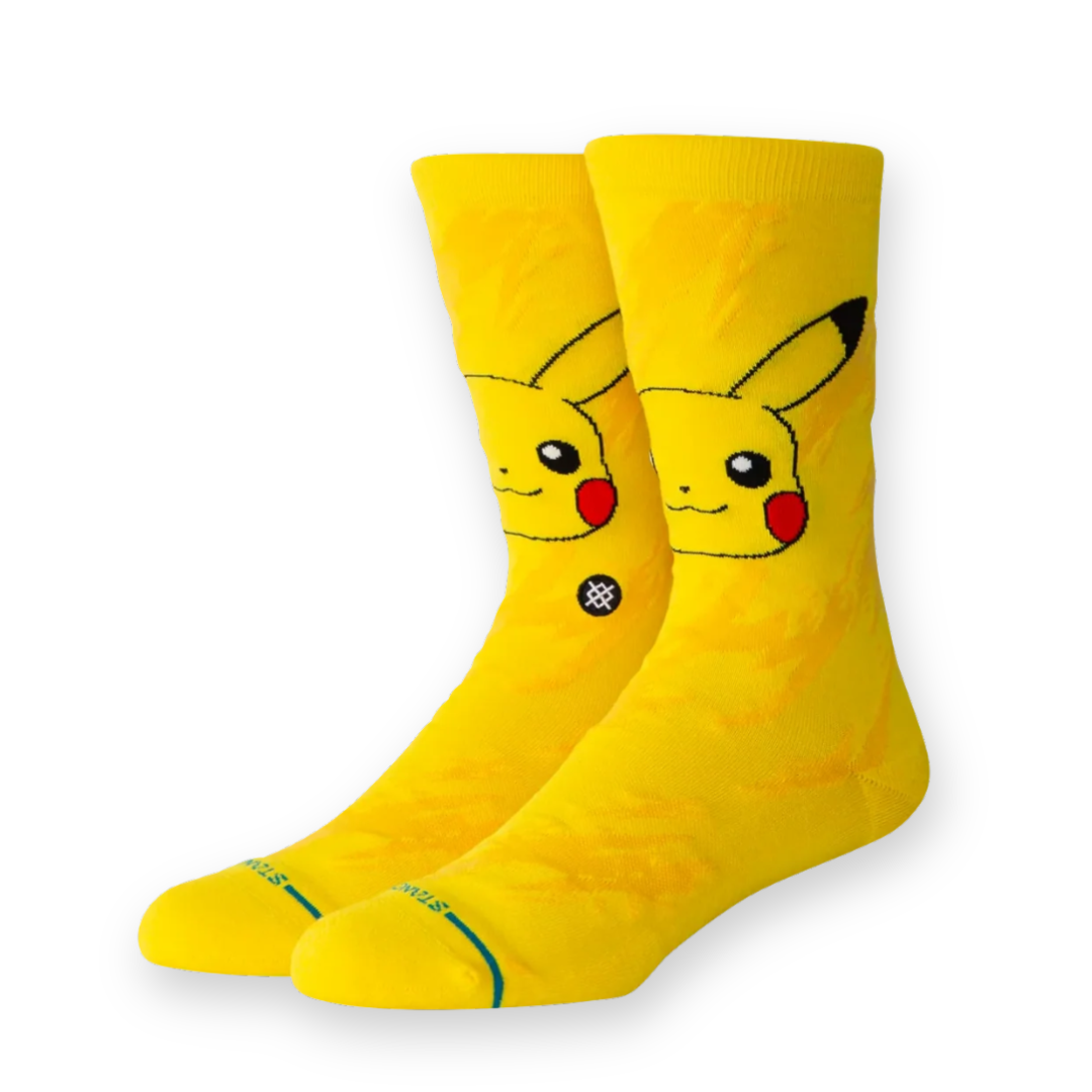 STANCE - PIKACHU BOLT CREW SOCK IN YELLOW