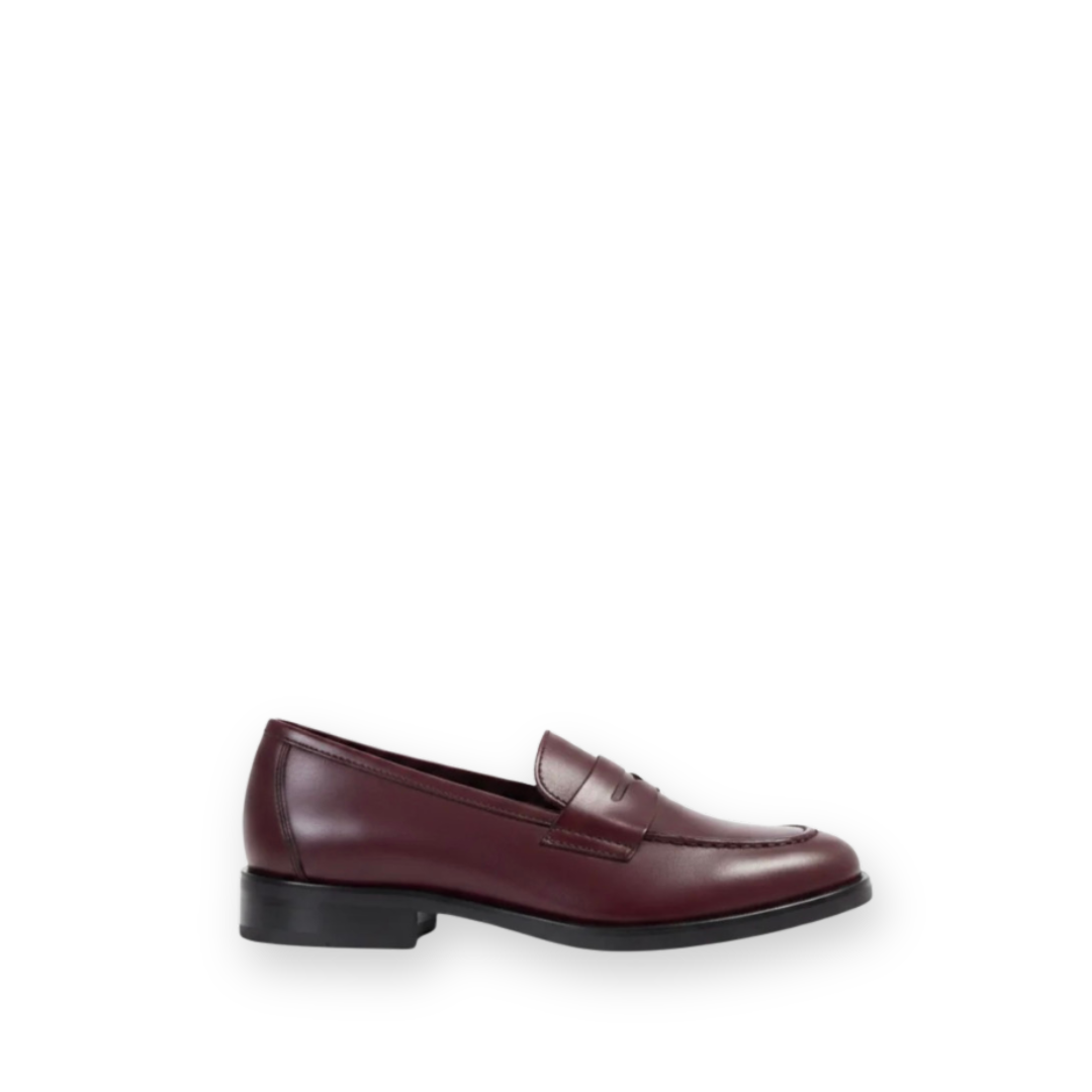 ATELIERS - CARLOS LOAFER IN BORDO LEATHER