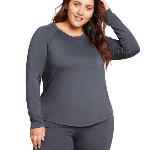 BOODY - GOODNIGHT RAGLAN SLEEP TOP IN STORM