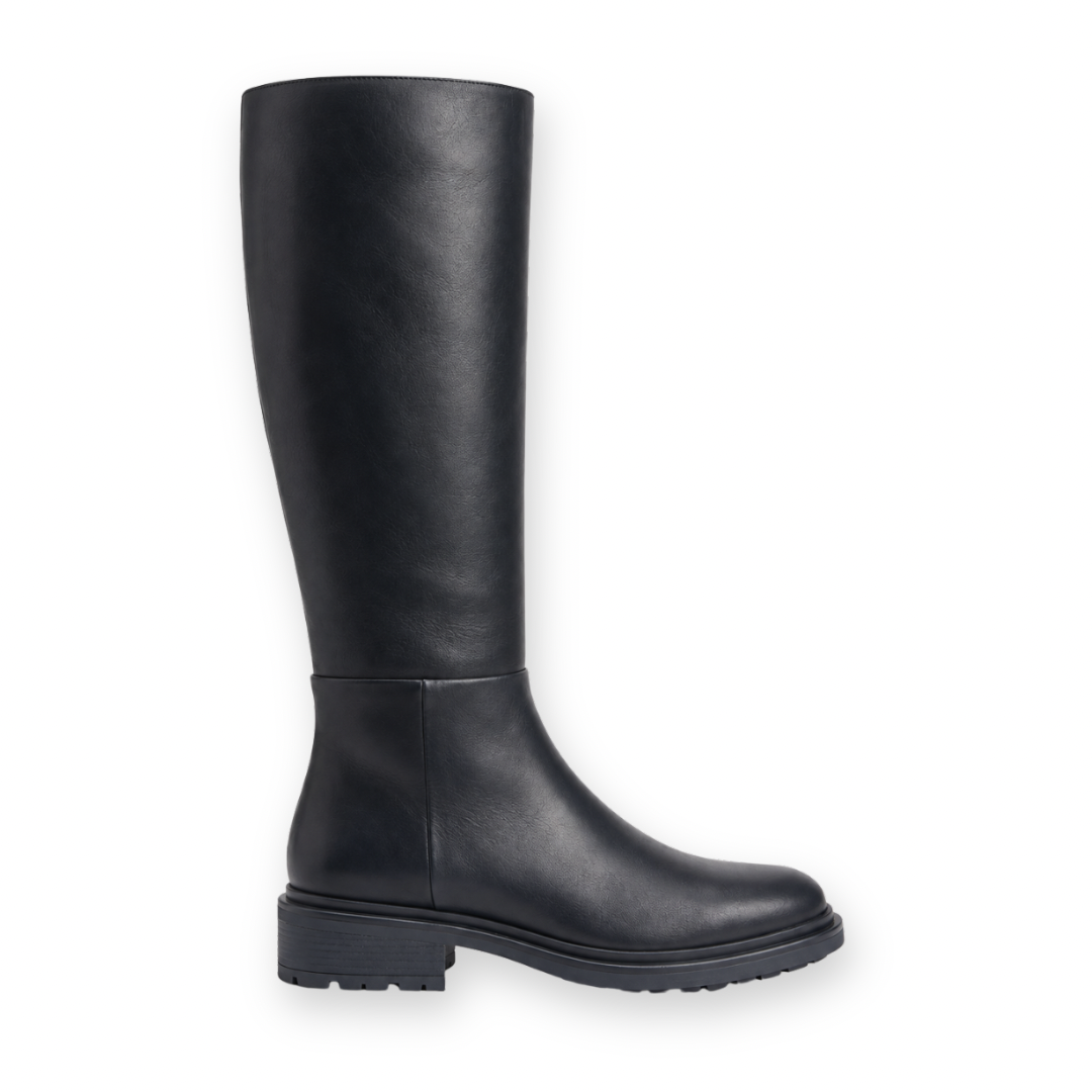 ATELEIRS -  SANTORINI TALL BOOT IN BLACK LEATHER