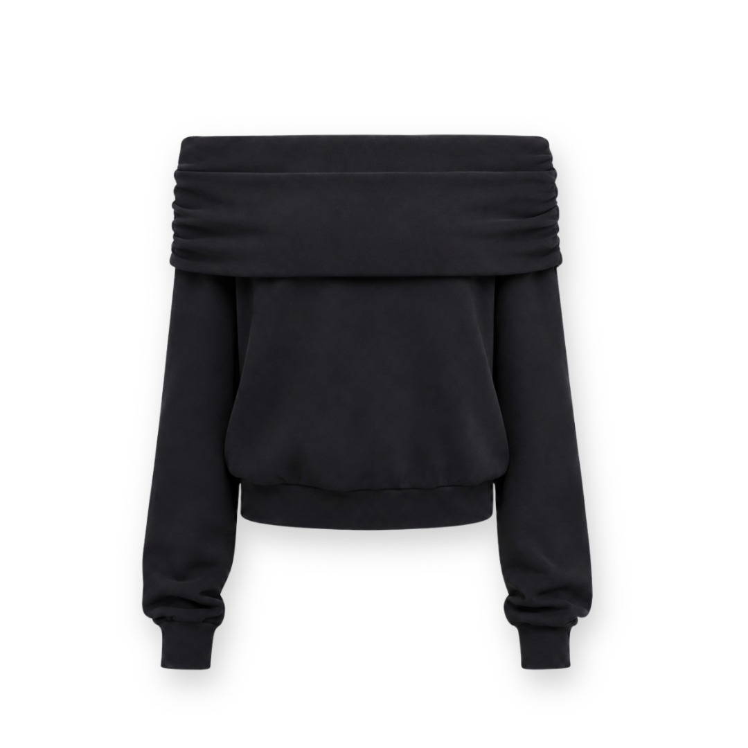 MPG SPORT - DREAMWEAVE OFF THE SHOULDER IN BLACK