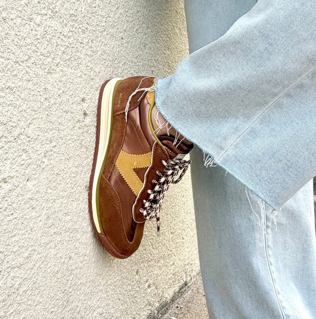 VICTORIA - SATURNO SNEAKER 1158118 IN MARRON METALLIC/SUEDE