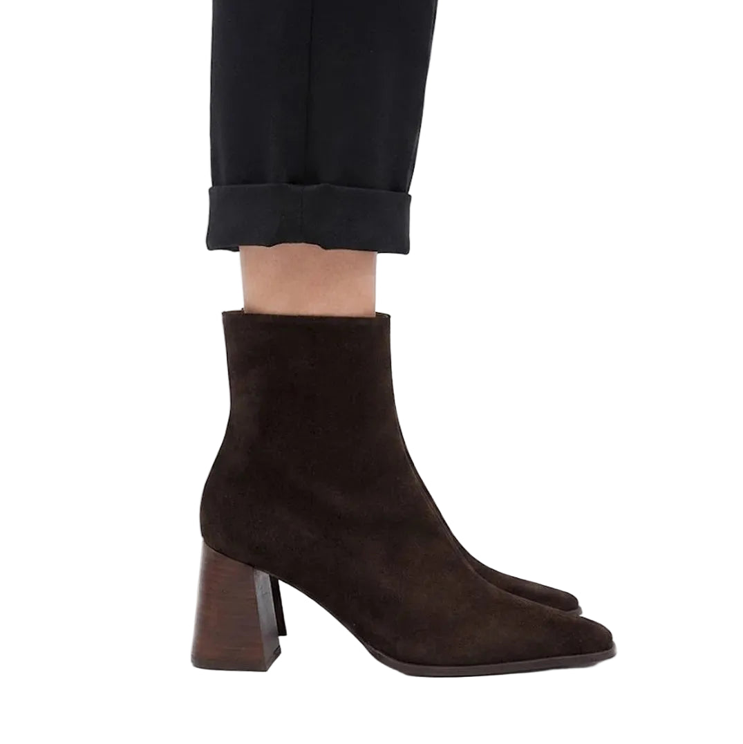 ANGEL ALARCON - TRIMIA BOOT IN COW SUEDE WENGE SUEDE