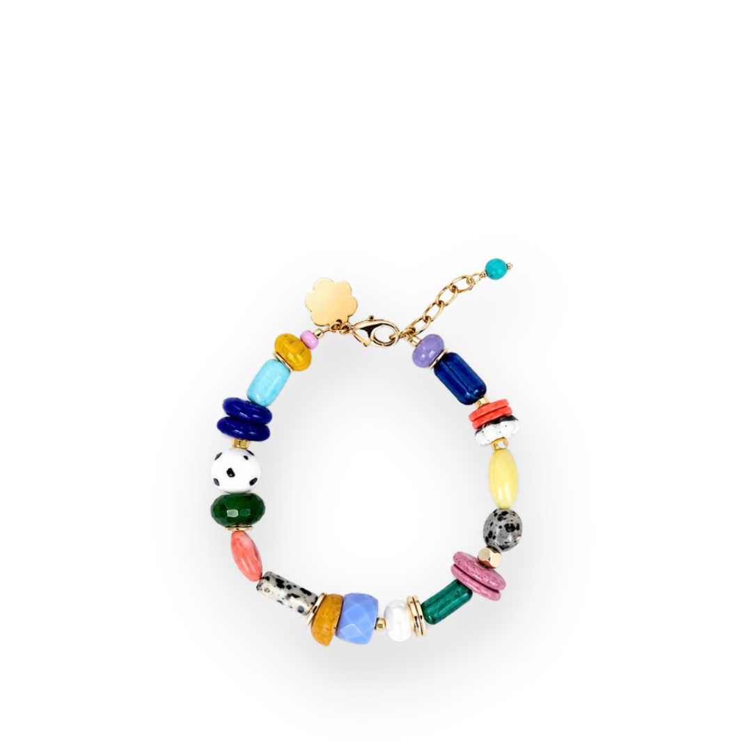 JILL MAKES - HAZEL BEADED BRACELET IN BRIGHT MULTI