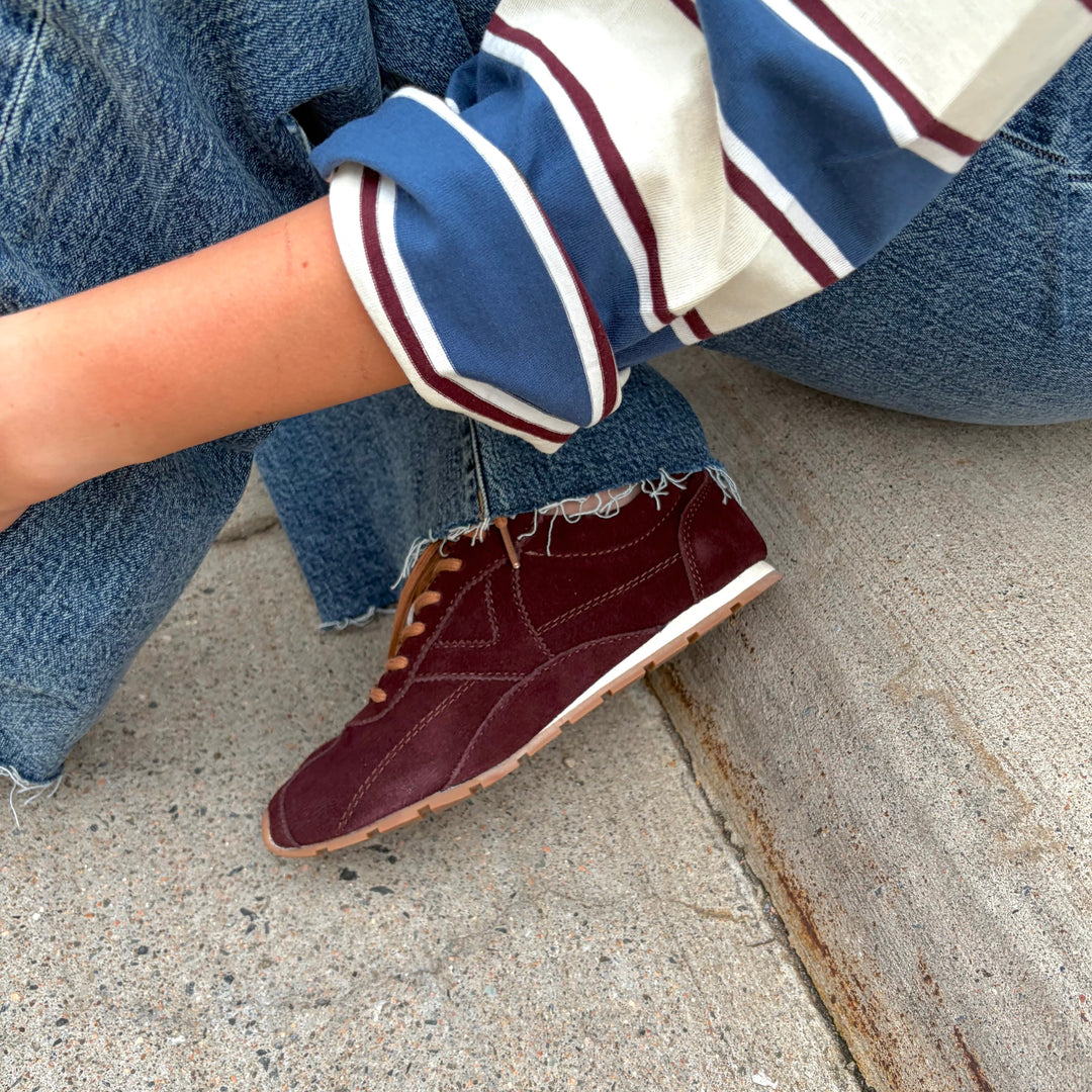 VICTORIA - ASTER SNEAKER 1159100 IN BURDEOS SUEDE